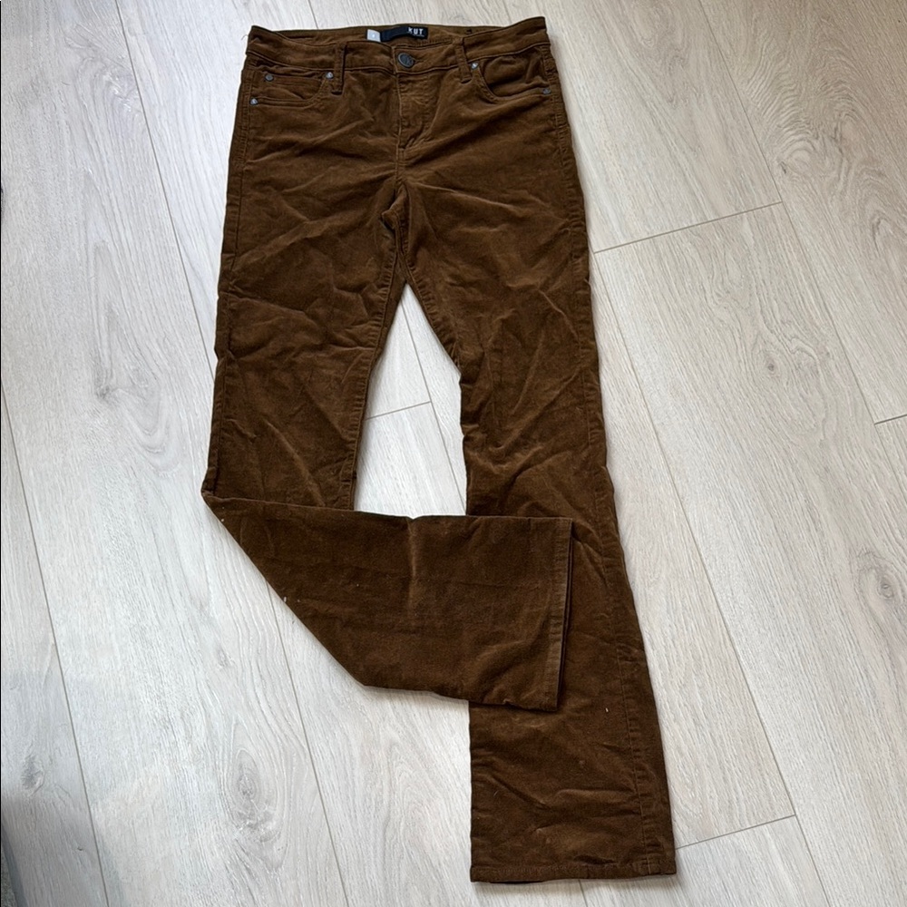 Kut from the Kloth Brown Corduroy Flare Pants